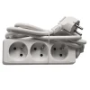 Euro Tools Stekkerblok met kabel 1,5 m wit 3 x 16 A