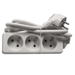 Euro Tools Stekkerblok met kabel 1,5 m wit 3 x 16 A