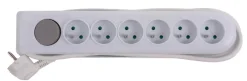 Euro Tools Stekkerblok met schakelaar en kabel 1,5 m 6 x 16 A