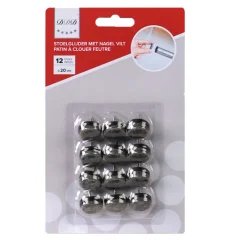 DDD stoelglijder 20 mm wit 12 stuks