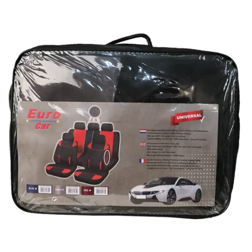 Euro Car Stoelhoesset De Luxe Rood