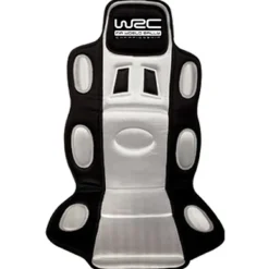 WRC Stoelkussen zilver / zwart