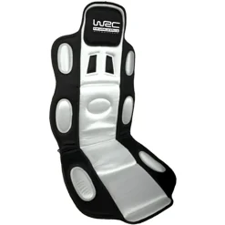WRC Stoelkussen zilver / zwart