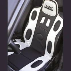 WRC Stoelkussen zwart / zilver