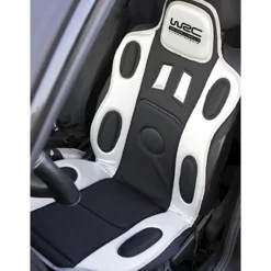 WRC Stoelkussen zwart / zilver