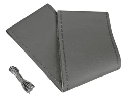 Euro Shop Stuurovertrek Leder Grijs 37-39cm
