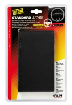 Euro Shop Stuurovertrek Leder Zwart 37-39cm