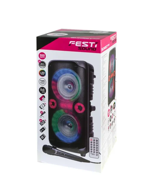 Euro Shop Sunset 326 Bluetooth Party Speaker 300W