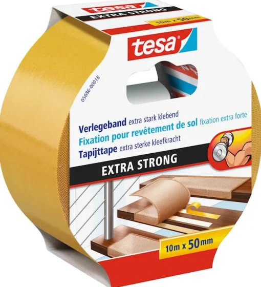 Tesa Tapijttape extra strong 10 m x 50 mm
