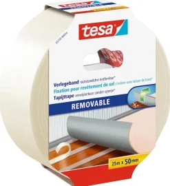 Tesa Tapijttape verwijderbaar 25 m x 50 mm