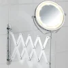 Wenko Telescopische wandspiegel met LED-verlichting