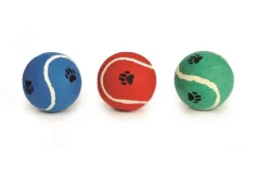 Beeztees Tennisbal met voetopdruk jumbo