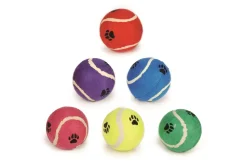 Beeztees Tennisbal met voetopdruk groot