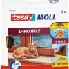 Tesa Tochtstrip 9 mm x 6 m bruin