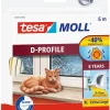 Tesa Tochtstrip 9 mm x 6 m wit