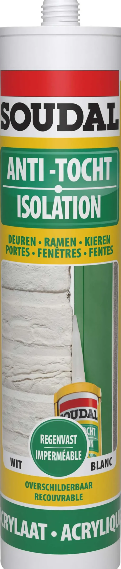Soudal Tochtwerende mastiek wit 310 ml