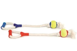 Beeztees Touwtrekker met tennisbal 60 cm