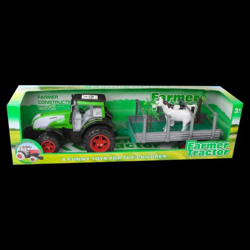 DDD Toys Tractor met dieren en kar