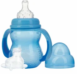 Nuby Trainingsfles 240ml blauw