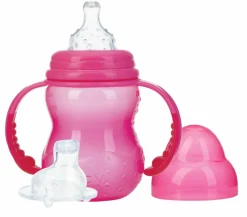 Nuby Trainingsfles 240ml pink