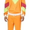 Partyline Trainingspak Man Fluo - Oranje/geel - Maat 54