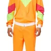 Partyline Trainingspak Man Fluo - Oranje/geel - Maat 48