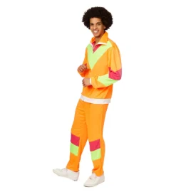Partyline Trainingspak Man Fluo - Oranje/geel - Maat 54