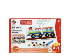 DDD Toys Trein puzzelblokjes 248 stuks