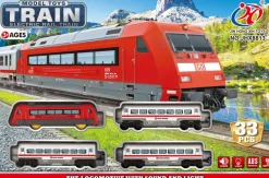 DDD Toys Trein Set - Licht en Muziek - Rood