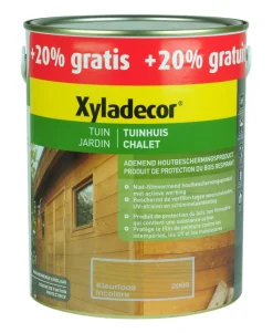 Xyladecor Tuinhuis kleurloos 2,5 + 0,5 L gratis