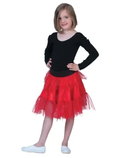 Kinderen Euro Shop Tule Rok Rood Meisje - One Size