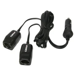 Carpoint Twin contactdoos 12 V met 2 m kabel