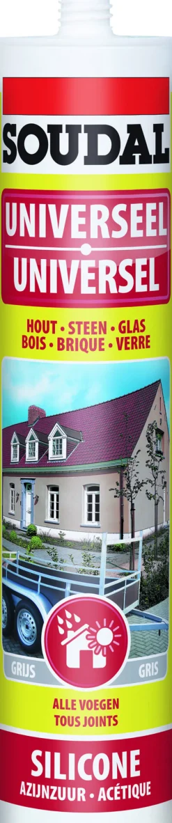 Soudal Universele silicone grijs 310 ml
