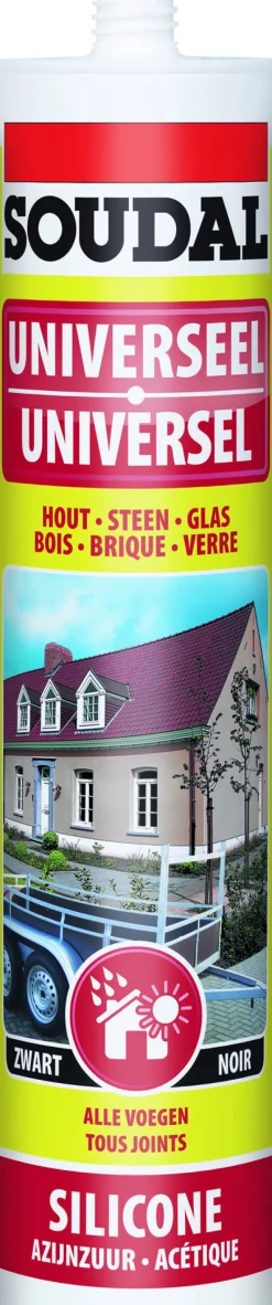 Soudal Universele silicone zwart 310 ml