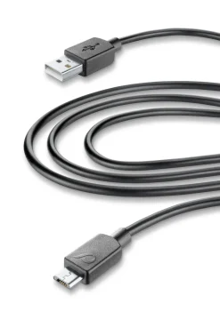 Cellular Line Usb Cable Micro-Usb 3M Black