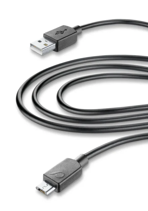 Cellular Line Usb Cable Micro-Usb 3M Black