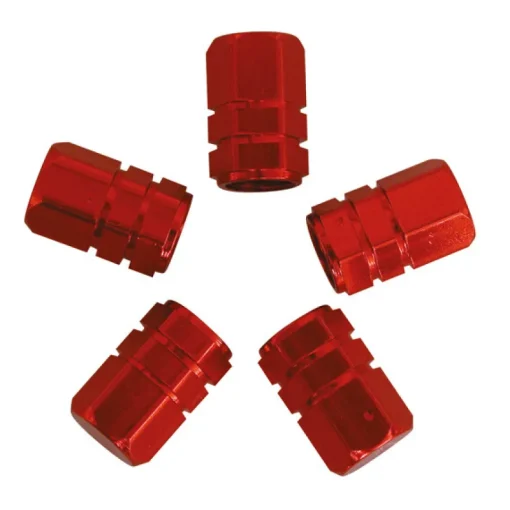 Carpoint Ventieldopjes zuiger rood 5 stuks