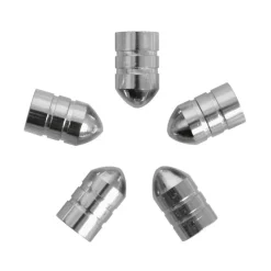Carpoint Ventieldoppen zilver 5 stuks