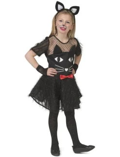 Kinderen Euro Shop Verkleedjurk Black Kitty - Maat 116