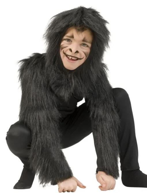 Kinderen Euro Shop Verkleedpak Gorilla George - Maat 140