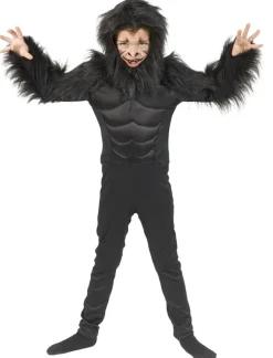 Kinderen Euro Shop Verkleedpak Gorilla George - Maat 140