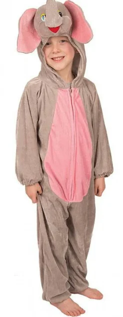 Kinderen Partyline Verkleedpak Plush Olifant Kind - Maat 116
