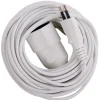 Euro Tools Verlengkabel 10 m wit 2 x 0,75 mm