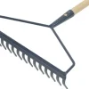 De Pypere Versterkte hark 16 tanden met steel