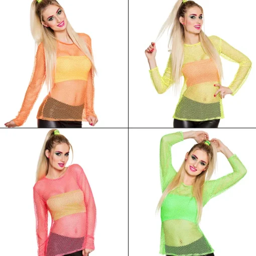 Euro Shop Visnet Shirt Fluo 4 Kleuren