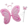 Euro Shop Vlinderset diadeem + vleugels +  stokje - Roze