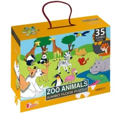 DDD Toys Vloerpuzzel in de zoo 35 stuks
