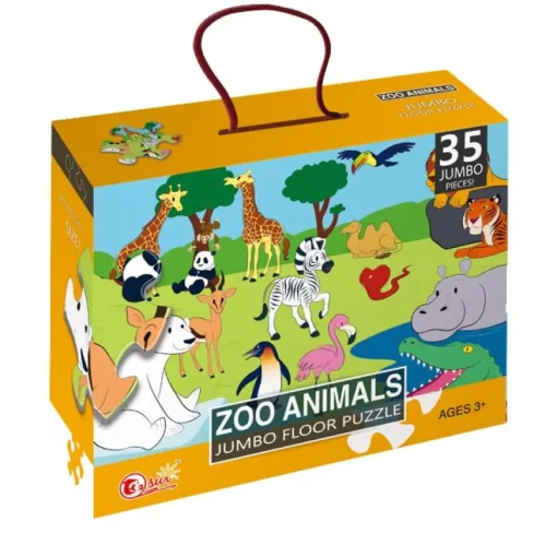 DDD Toys Vloerpuzzel in de zoo 35 stuks