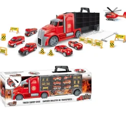 DDD Toys Vrachtwagen brandweer + voertuigen