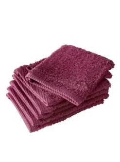 Helene Washandjes magenta purple 2 stuks